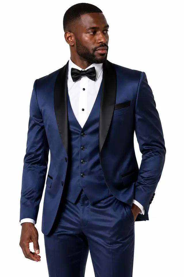100-06 ROYAL BLUE SHINNY 3 PC