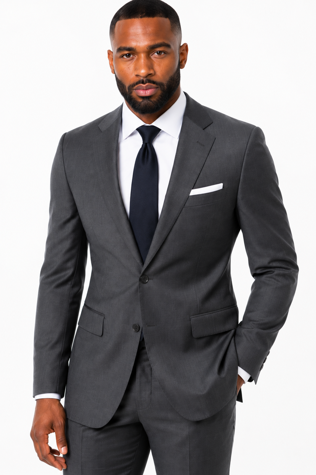 925-1003 STITCH GREY STRETCH WOOL 2PCS