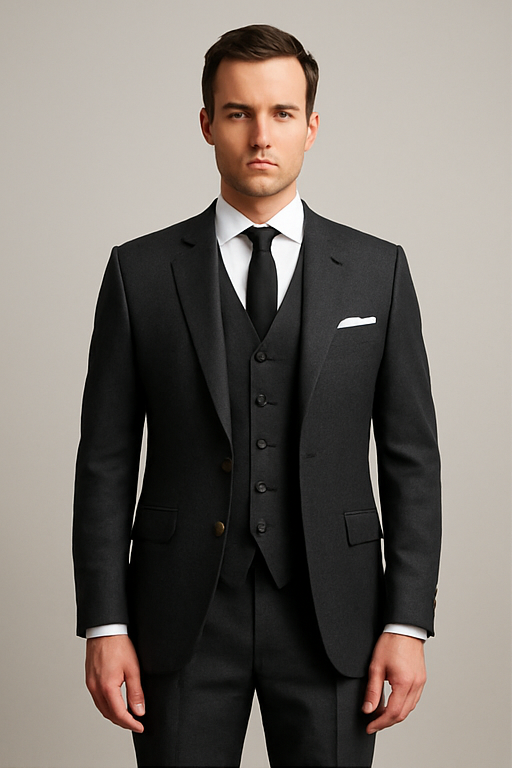 3 Piece Suit - Charcoal Grey